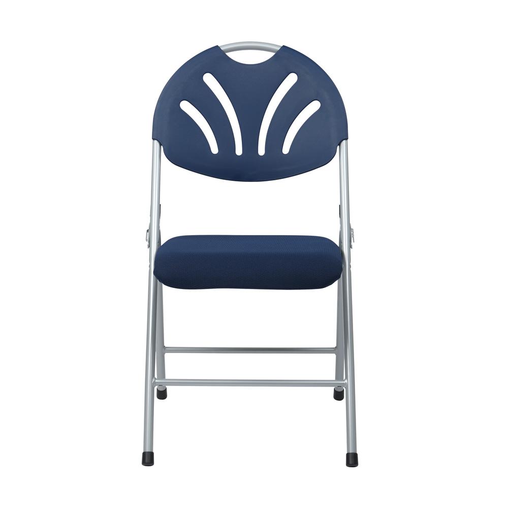 blue plastic folding chairs