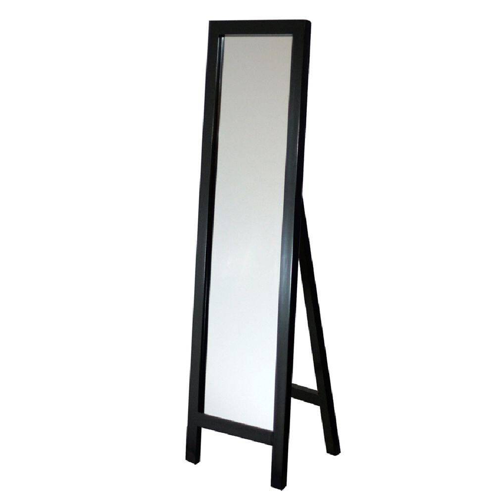 deco mirror 18 in x 64 in single easel floor mirror in espresso 8807 the home depot deco mirror 18 in x 64 in single easel floor mirror in espresso 8807 the home depot