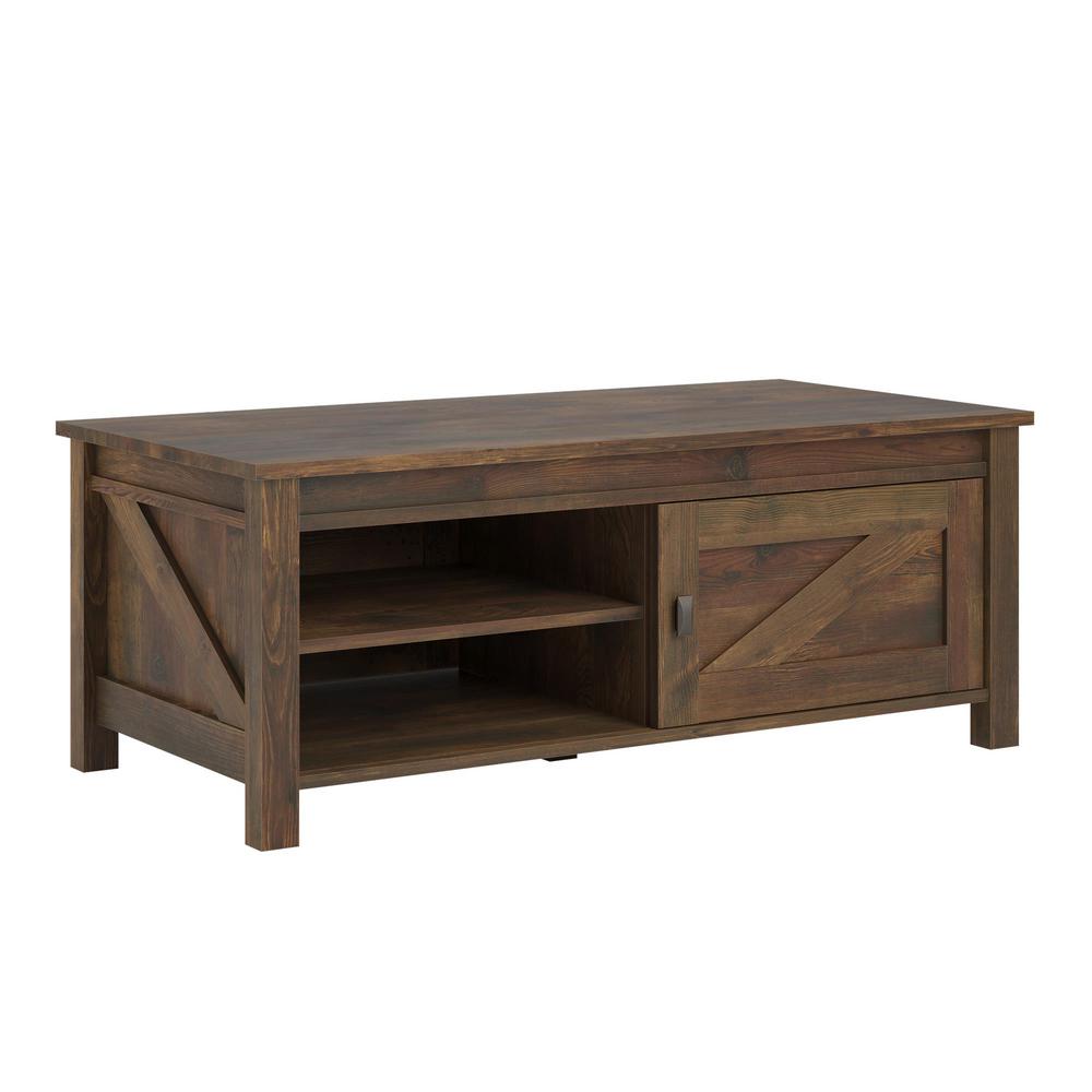 Ameriwood Brownwood Barn Pine Storage Coffee Table Hd24629 The Ameriwood Brownwood Barn Pine Storage Coffee Table