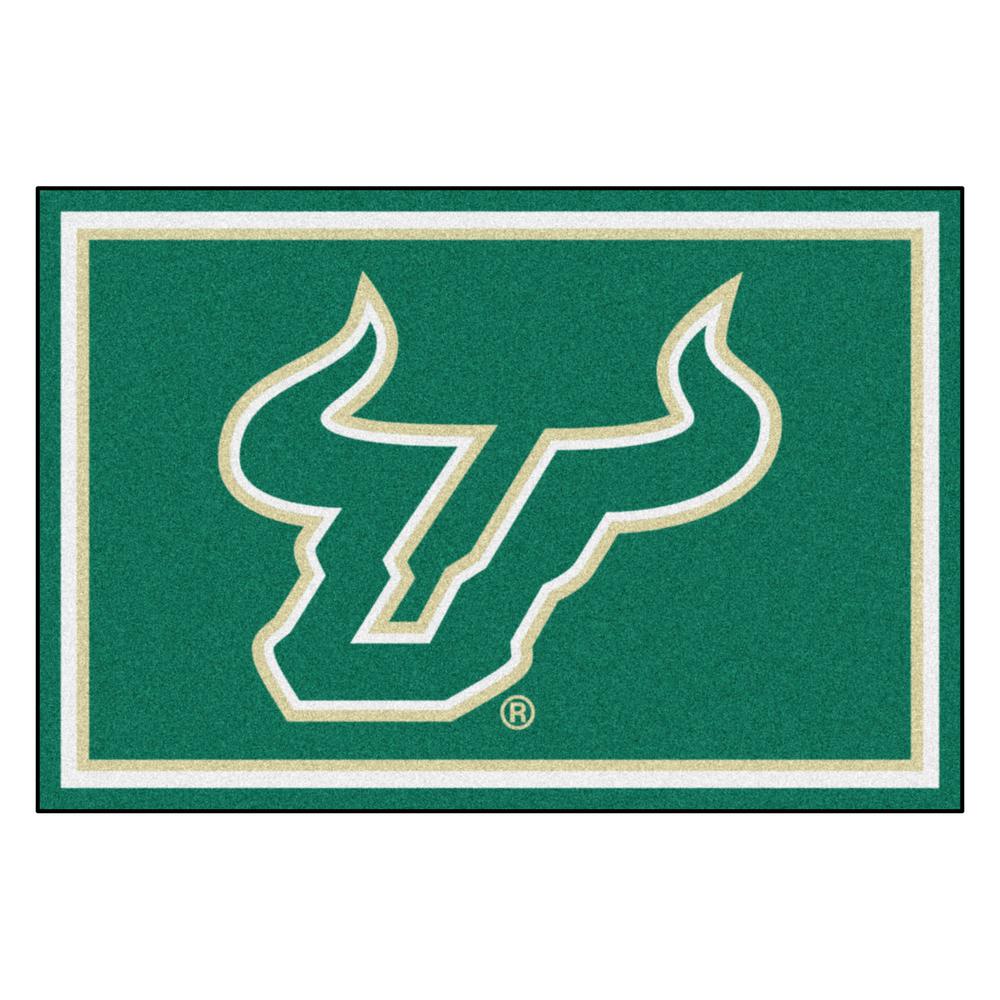 Fanmats Ncaa University Of South Florida Green 8 Ft X 5 Ncaa University Of South Florida Green 8 Ft X 5 Indoor Area Rug