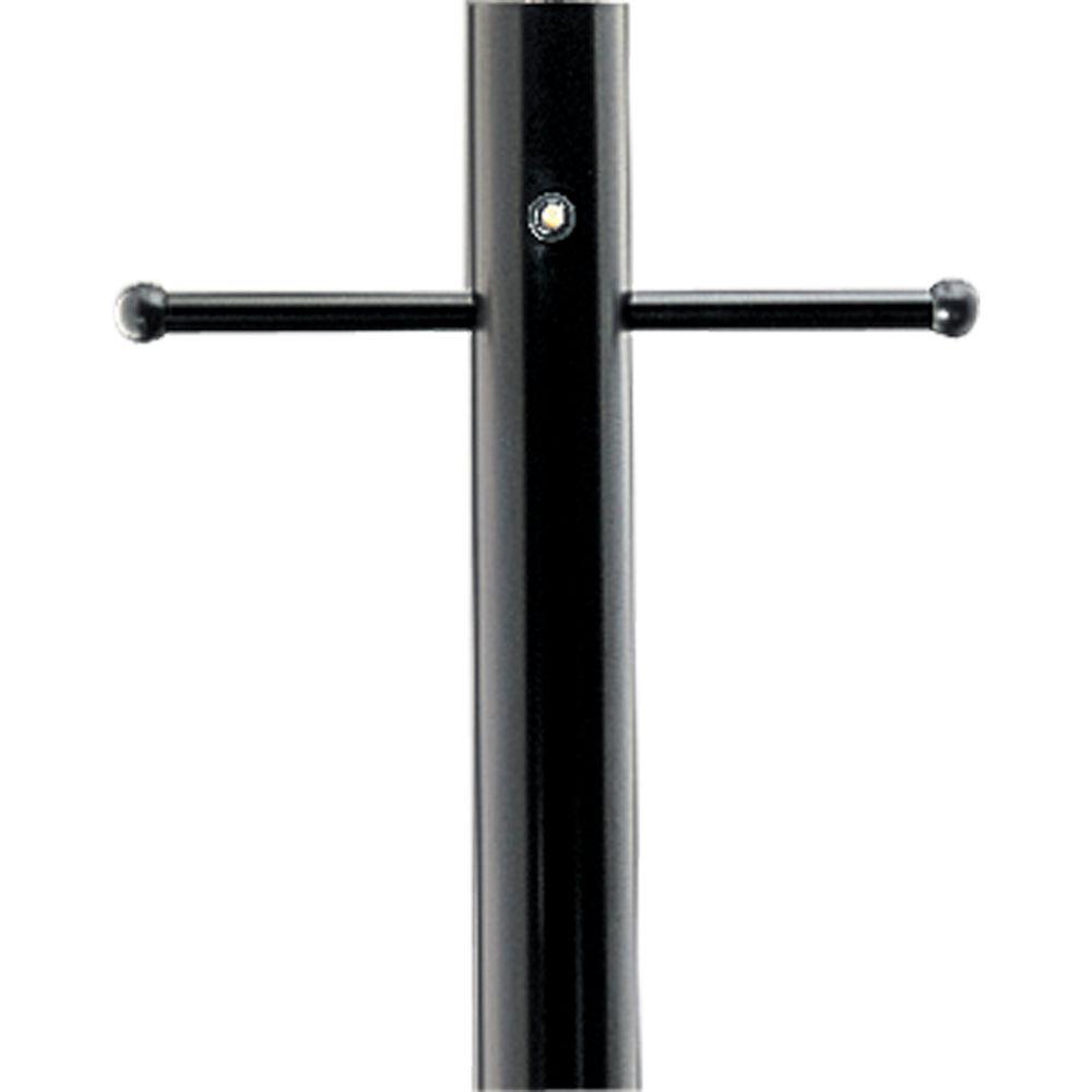 Progress Lighting Black 7 ft. Exterior Lighting Post with Photocell and