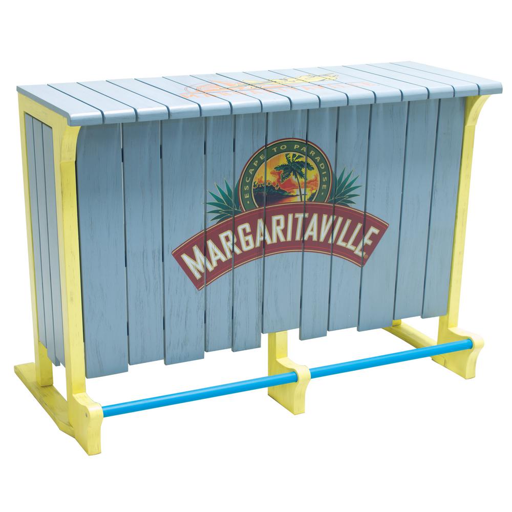 Margaritaville Escape to Paradise Wooden Outdoor Serving Bar with Bottle  Opener and Storage-BR6MV-1 - The Home Depot