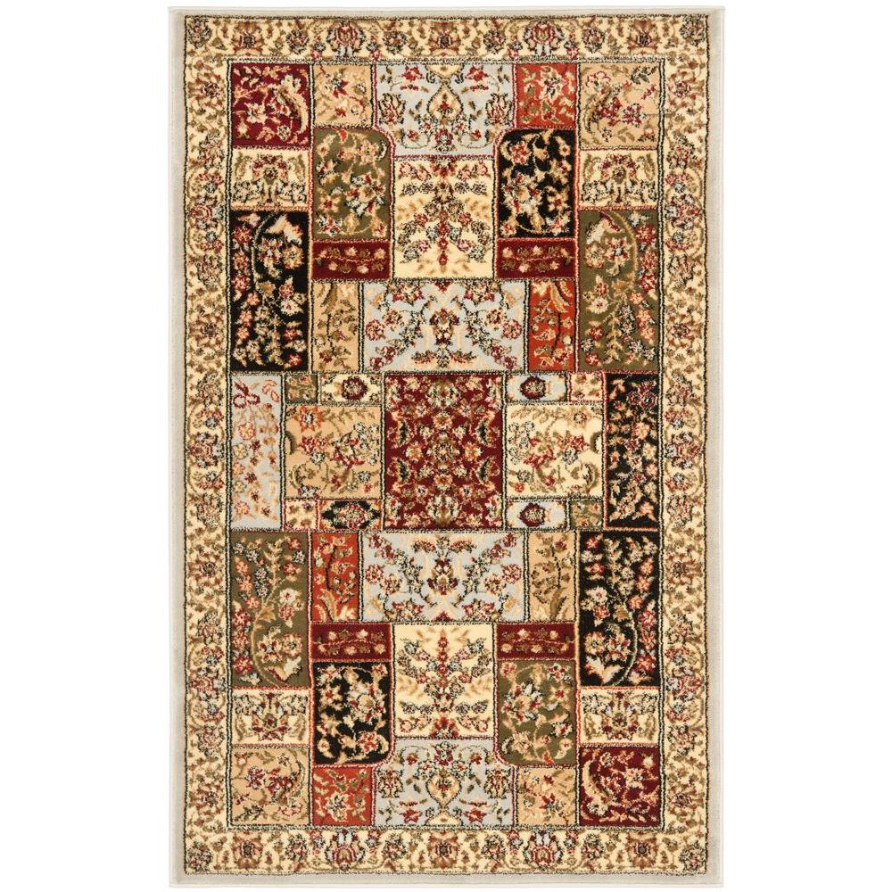 Safavieh Lyndhurst Gray/Multi 5 ft. x 8 ft. Area Rug-LNH318G-5 - The