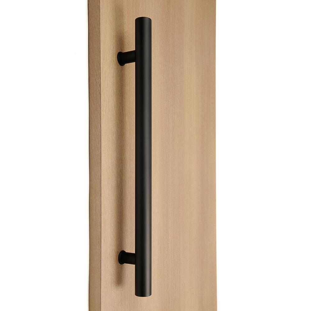 24" Entry Front Door Long ladder Door Pull Handle Black Stainless Steel Entry