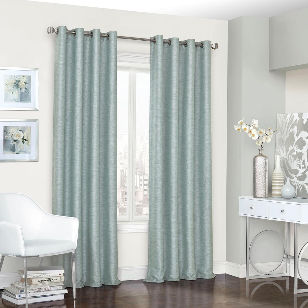 Eclipse Presto Blackout Window Curtain Panel In Spa 52 In W X