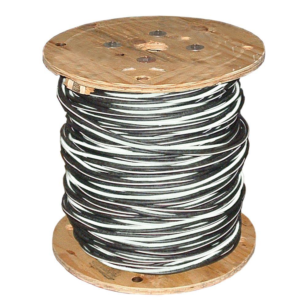 Southwire 500 ft. 4/0-4/0-2/0 Black Stranded AL Sweetbriar ...