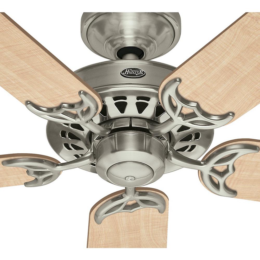 Hunter Architect 52 In Brushed Nickel Ceiling Fan 26418 The