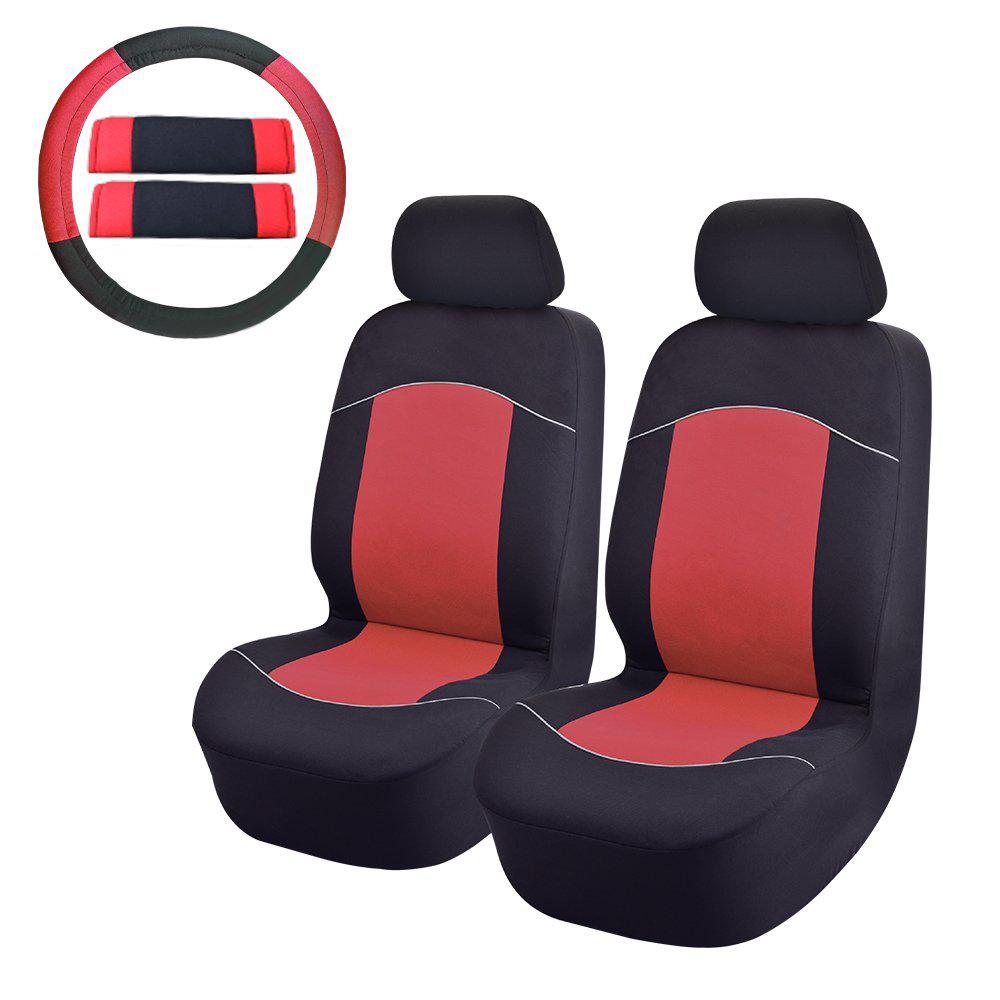47 In X 23 1 Front Car Seat Covers For Suv Truck Or Van Red 8 Piece