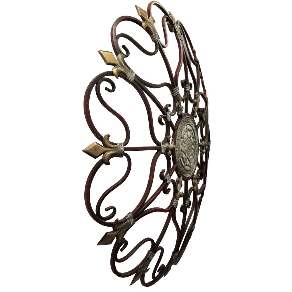 Home & Garden Fabulous Metal Bronze Wall Decor With Intricate Design