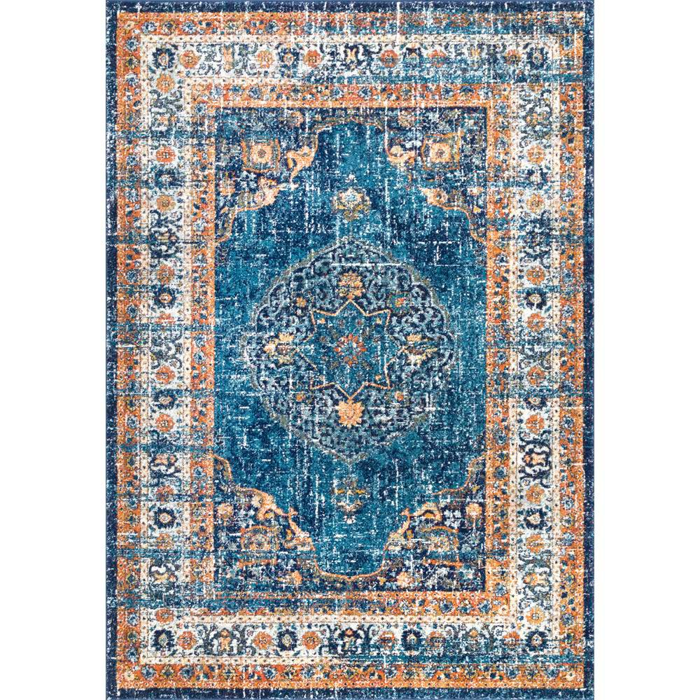 nuLOOM Reiko Vintage Persian Blue 8 ft. x 10 ft. Area RugMCGZ01C8010