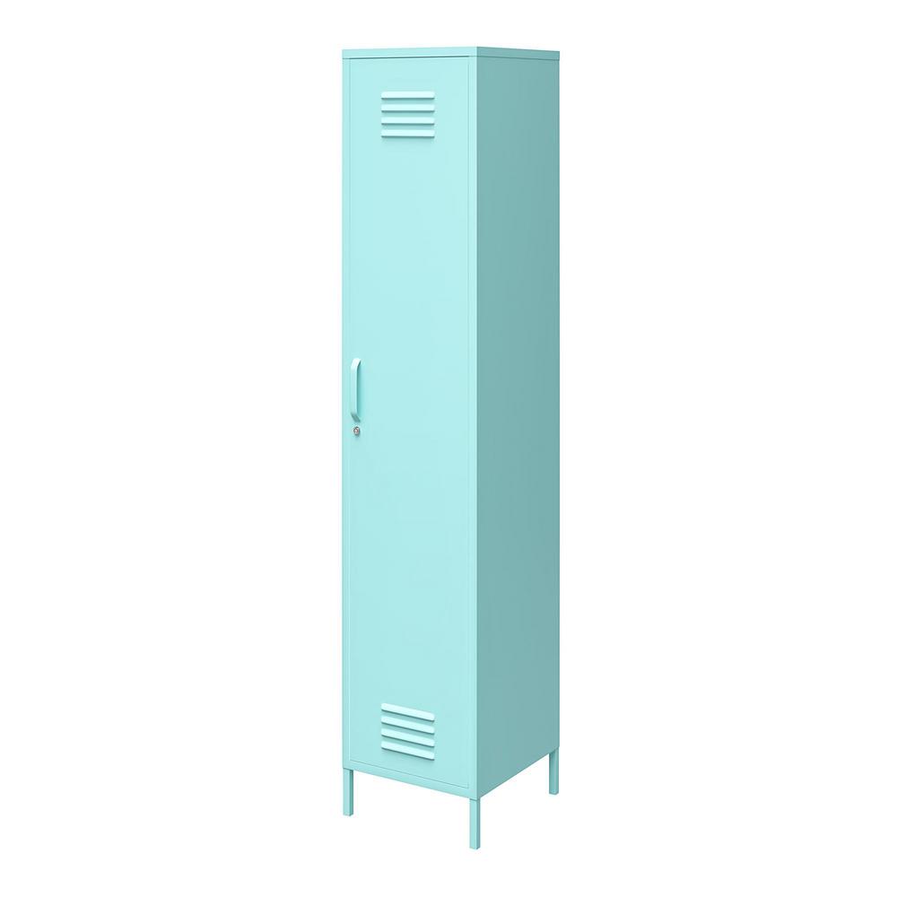 Novogratz Cache Single Metal Locker Storage Cabinet In Mint 5244811com The Home Depot