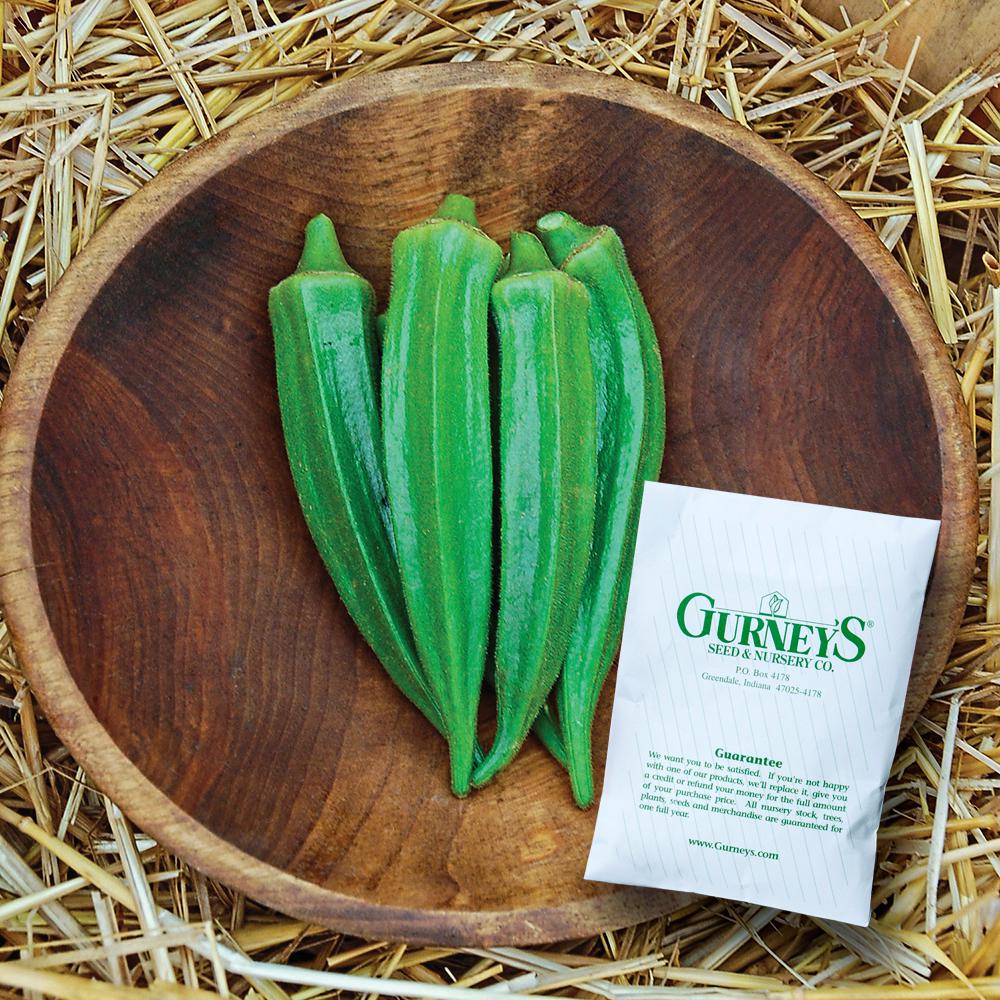 Gurney's Okra Clemson Spineless 80 (100 Seed Packet)14684 The Home Depot
