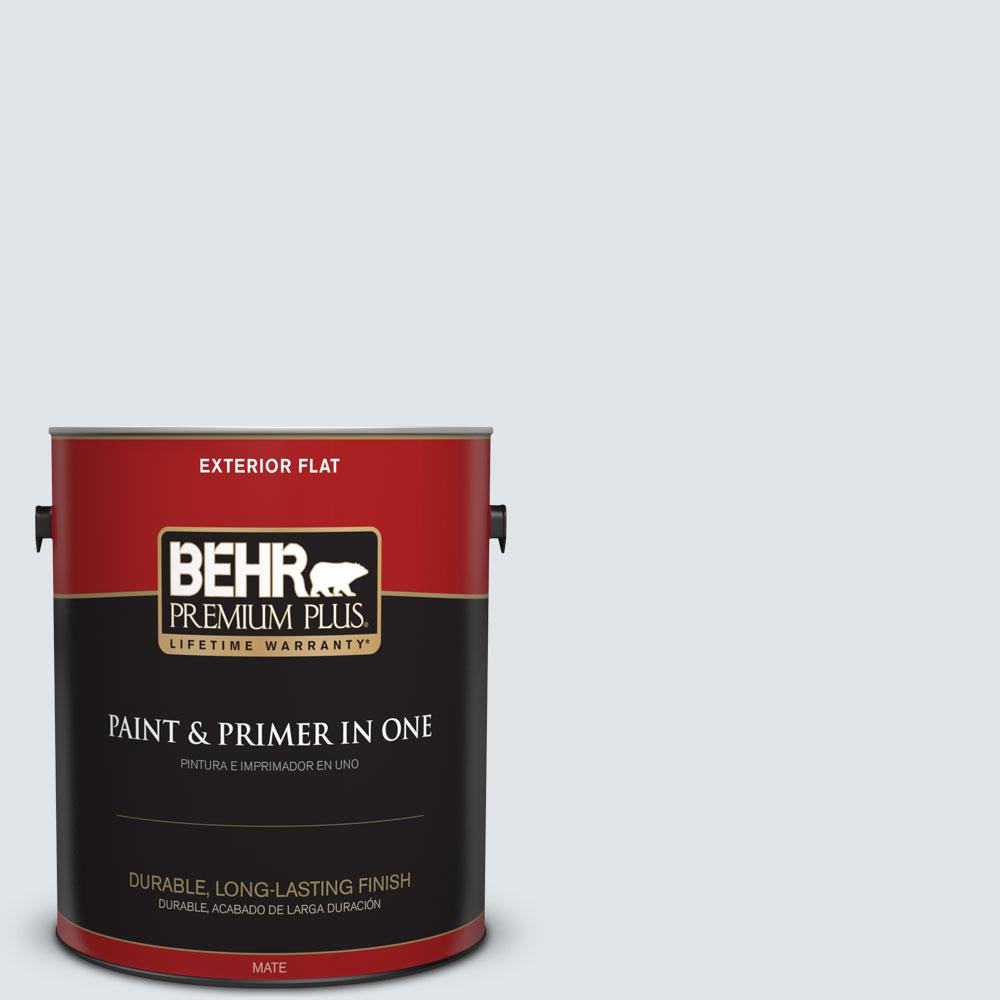 BEHR Premium Plus 1-gal. #BL-W2 Ice Sculpture Flat Exterior Paint ... BEHR Premium Plus 1-gal. #BL-W2 Ice Sculpture Flat Exterior Paint ...