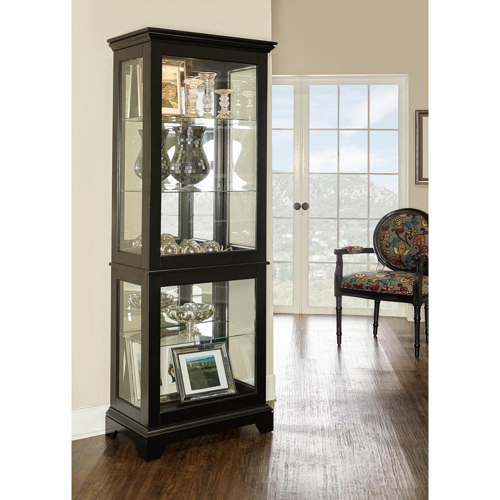 Powell Company Black Ledge Large Curio 15a7051 The Home Depot