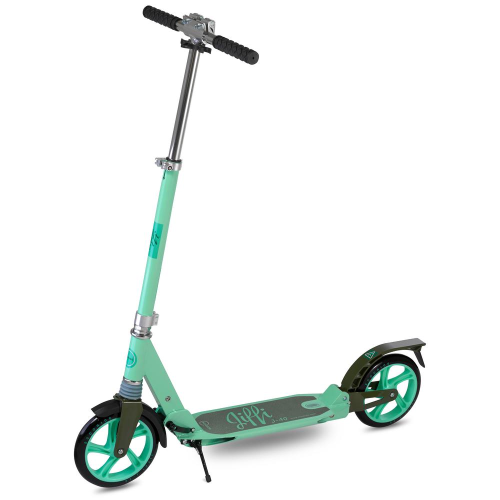 Scooride Jiffi J-40 Premium Folding Adult Kick Scooter in Green by Scooride