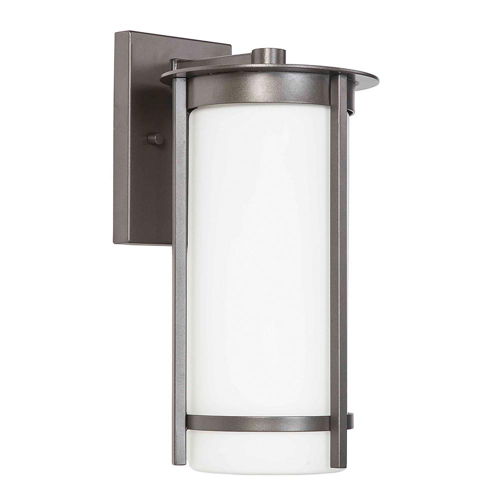 Cylinder Lights Eglo E26 Outdoor Wall Mounted Lighting Truxton 1 Light Graphite Outdoor Wall Mount Cylinder