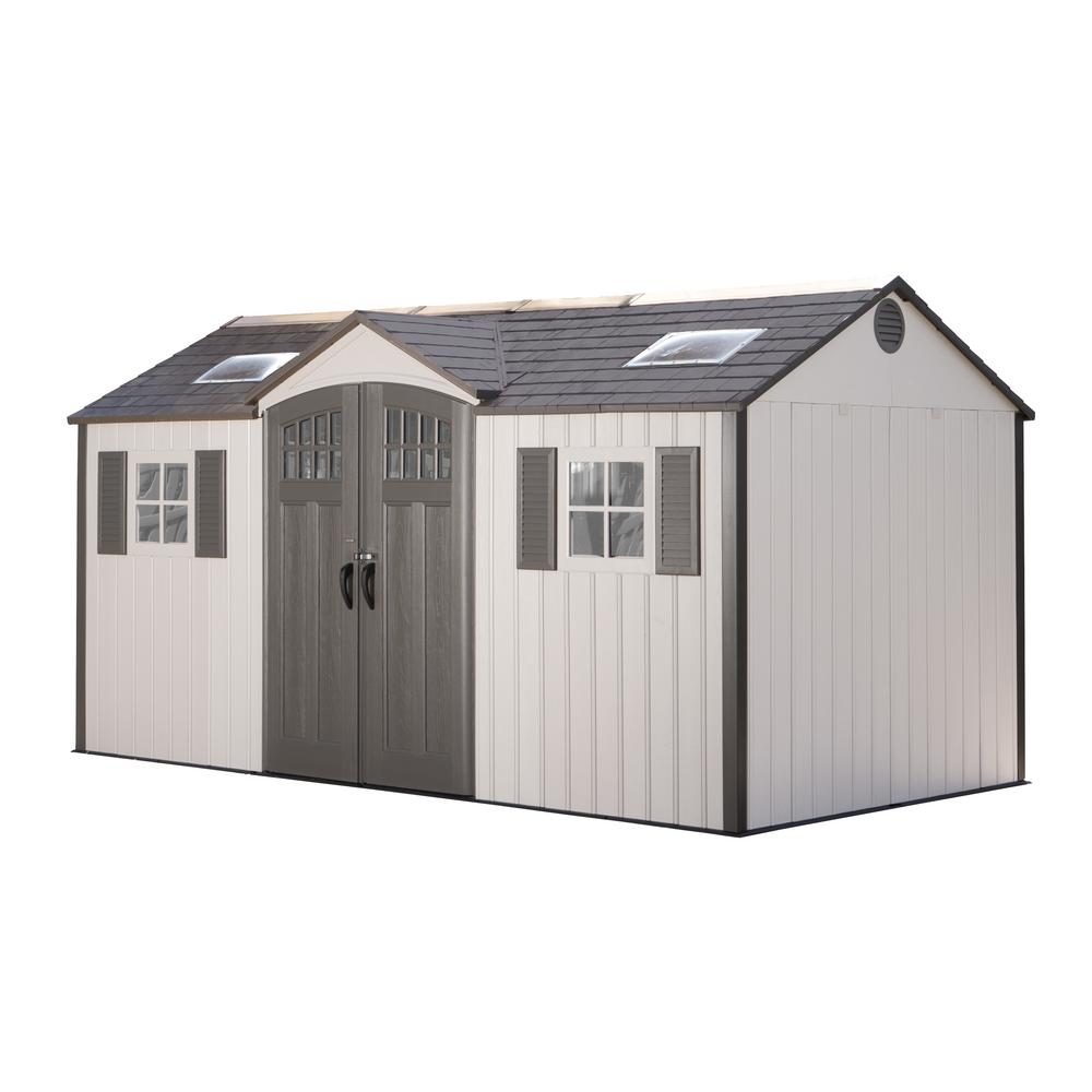 Lifetime 15 Ft X 8 Ft Garden Building Shed The Home Depot