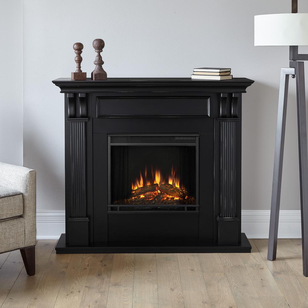 Real Flame Ashley 48 In Electric Fireplace In Blackwash 7100e Bw