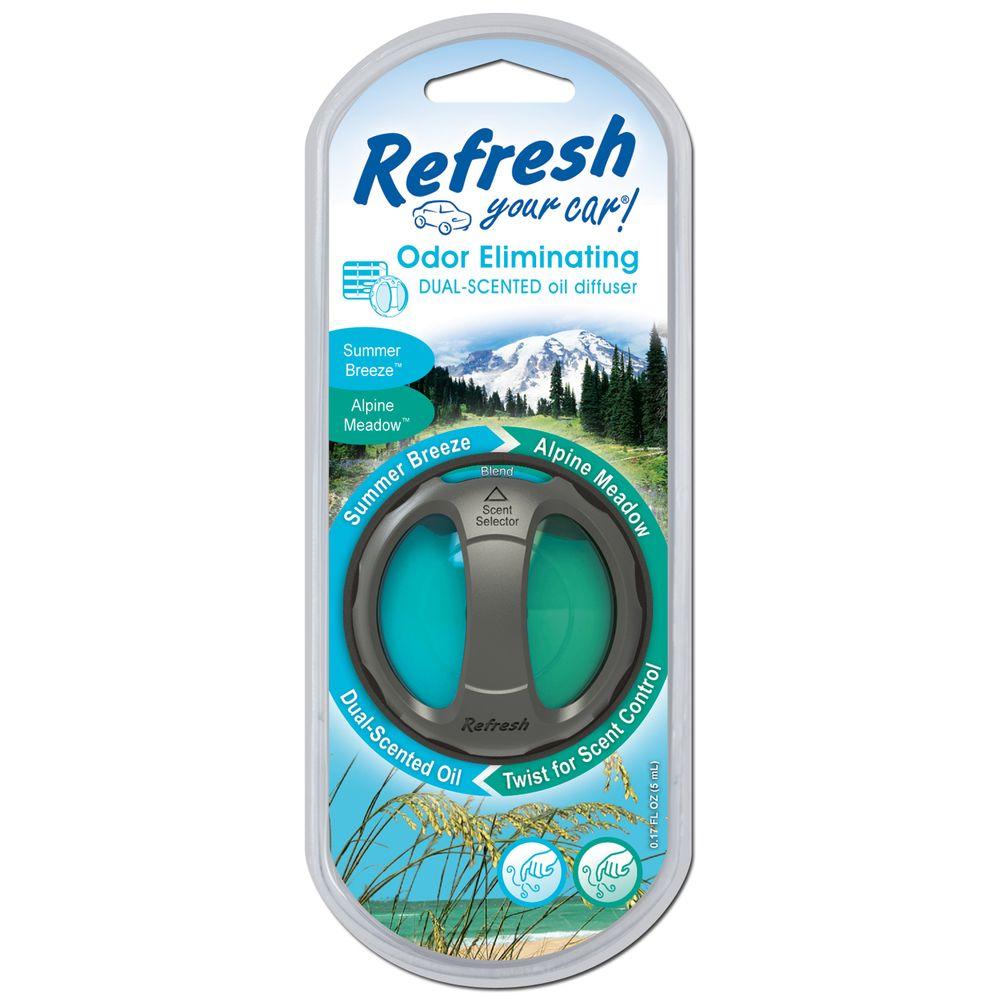 Refresh Your Car Alpine Meadow and Summer Breeze Odor Eliminating Dual