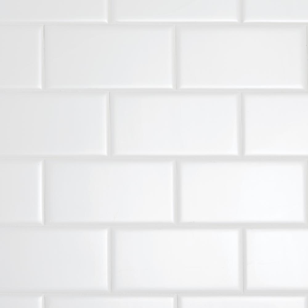 Restore Bright White 3 in. x 6 in. Ceramic Subway Wall Tile (12.5 sq. ft. / Case)