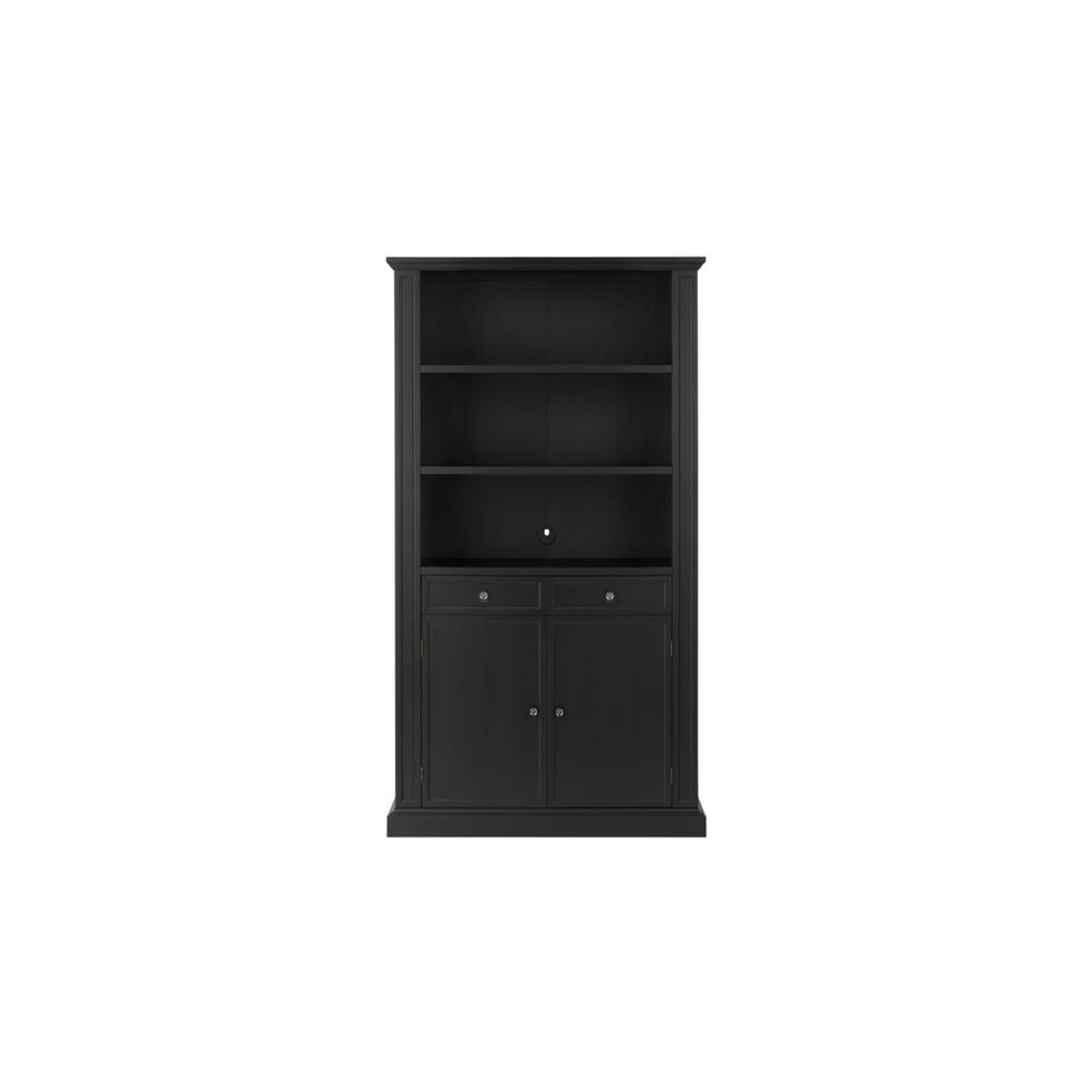 Black Cd Dvd Cabinets Media Storage Living Room Furniture The Home Depot