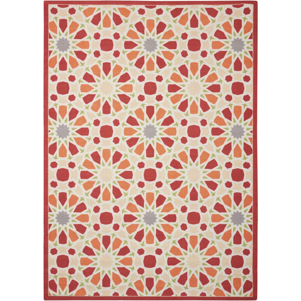 Red Waverly Bright Outdoor Rugs The Home Depot Indoor Outdoor Rug