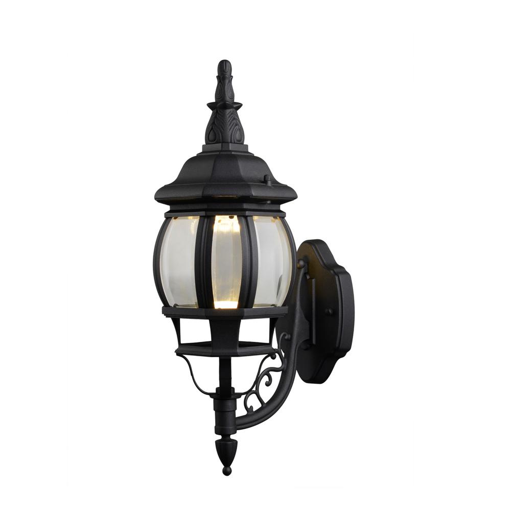 Design House Highland Black Outdoor Wall-Mount Downlight ...