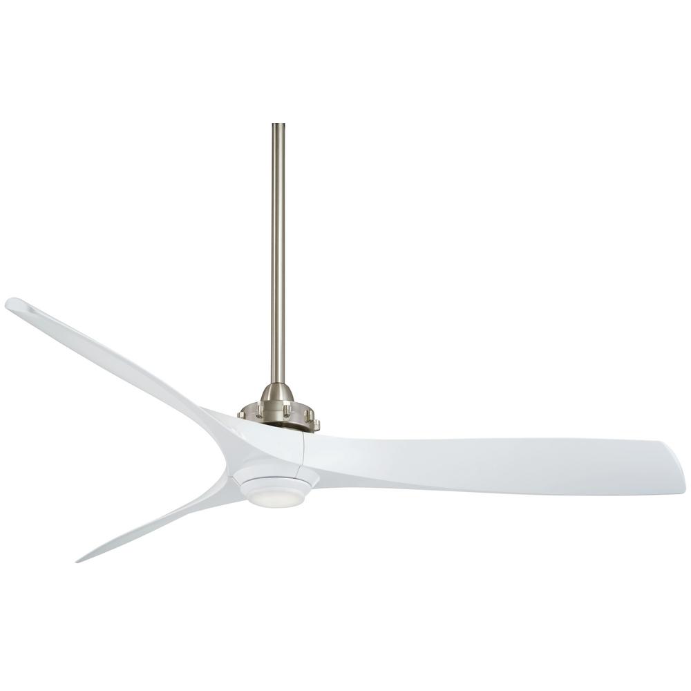 Minka Aire Aviation 60 In Integrated Led Indoor Brushed Nickel