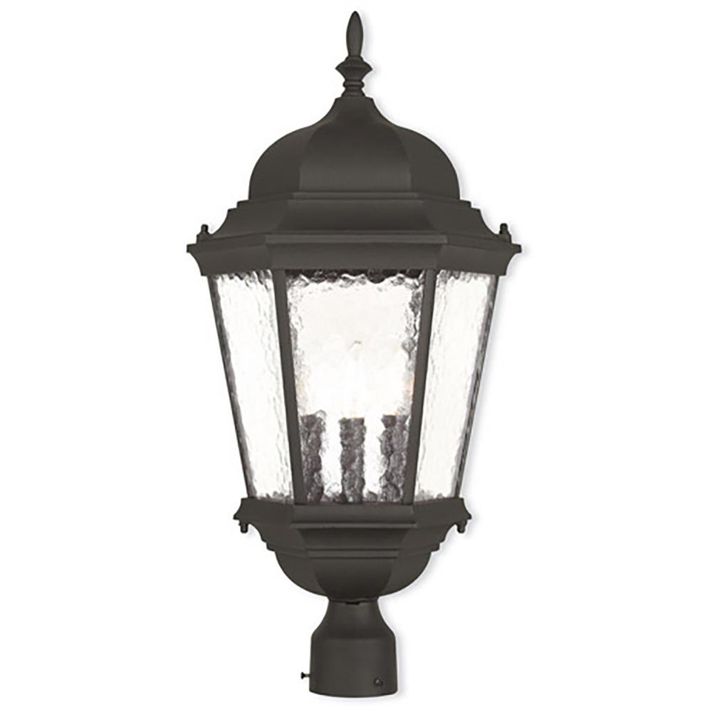 Livex Lighting Hamilton 3 Light Textured Black Outdoor Livex Lighting Hamilton 3 Light Textured Black Outdoor
