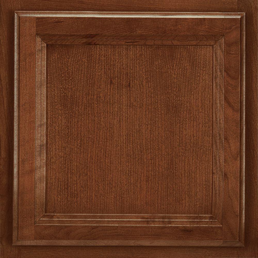 American Woodmark 13x127\/8 in. Cabinet Door Sample in Ashland Cherry Spice99927  The Home Depot