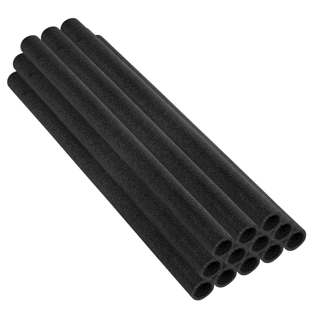 Upper Bounce 44 in. Black Trampoline Pole Foam Sleeves Fits for 1.5 in. Dia Pole (Set of 12
