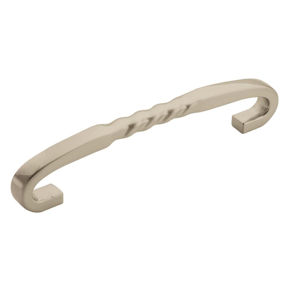 Amerock Inspirations 5 1 16 In 128 Mm Center To Center Satin Nickel Cabinet Drawer Pull Bp1785g10 The Home Depot