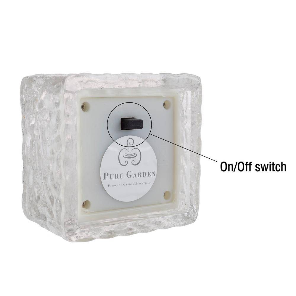 Pure Garden Clear Outdoor Integrated Led Landscape Path Solar Integrated Led Landscape Path Solar