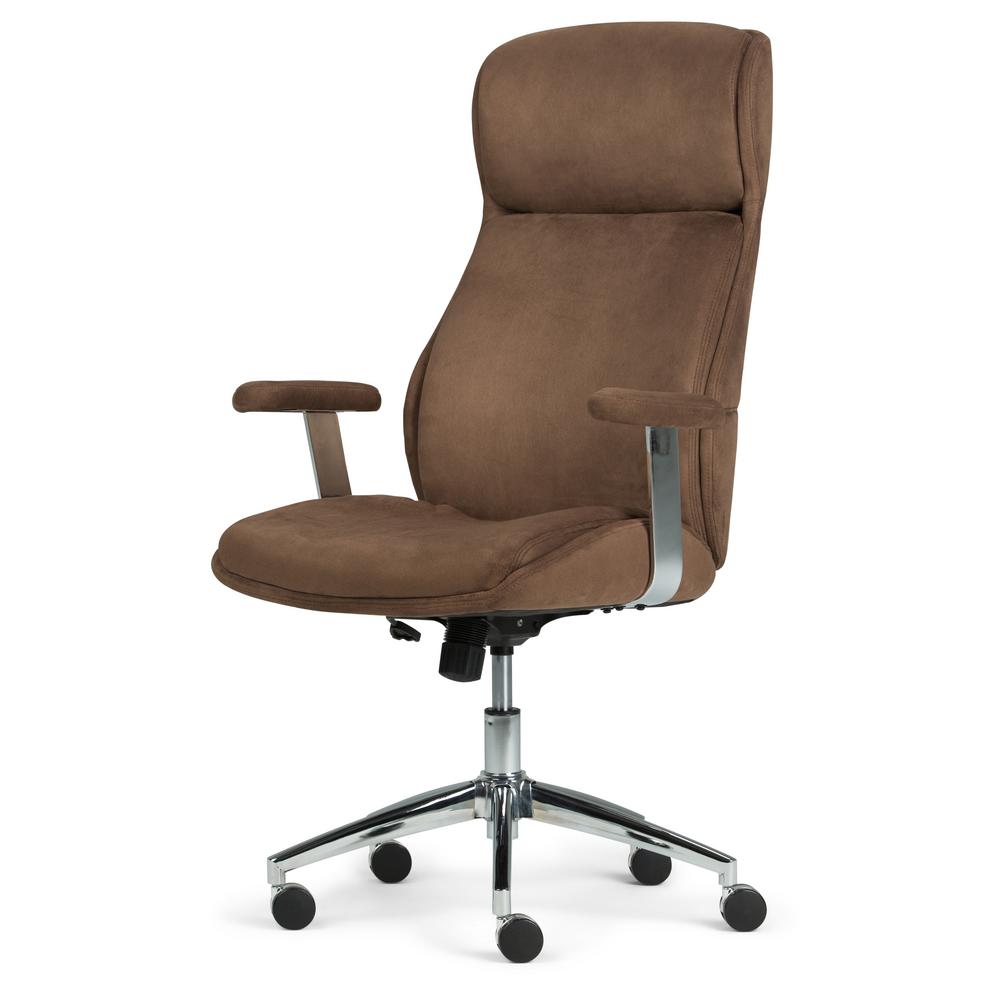 Simpli Home Melbourne Swivel Adjustable Executive Computer Office
