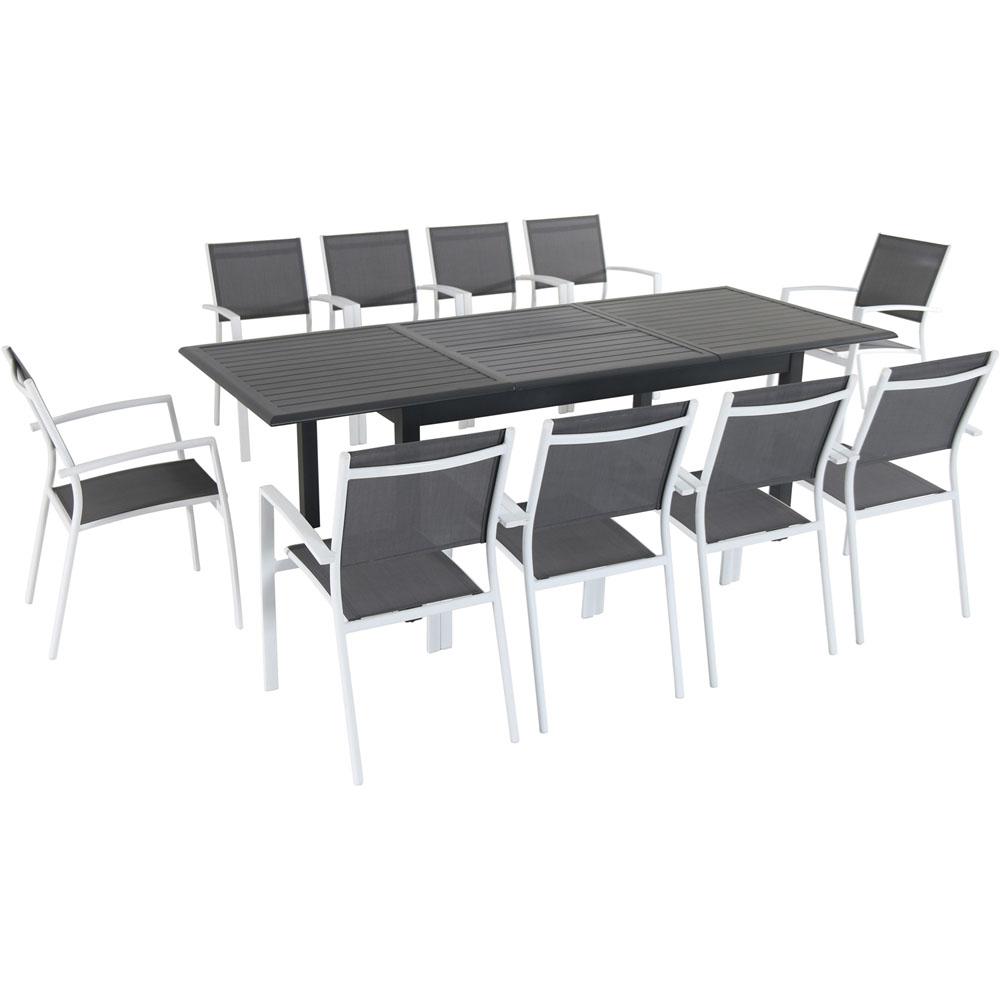 10 Or More Patio Dining Sets Furniture The Home Depot Turner 11 Piece Aluminum Outdoor