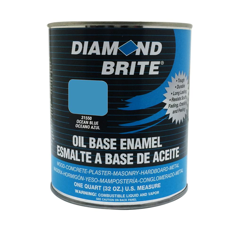 Diamond Brite Paint 1 qt. Ocean Blue Oil Base Enamel Interior/Exterior