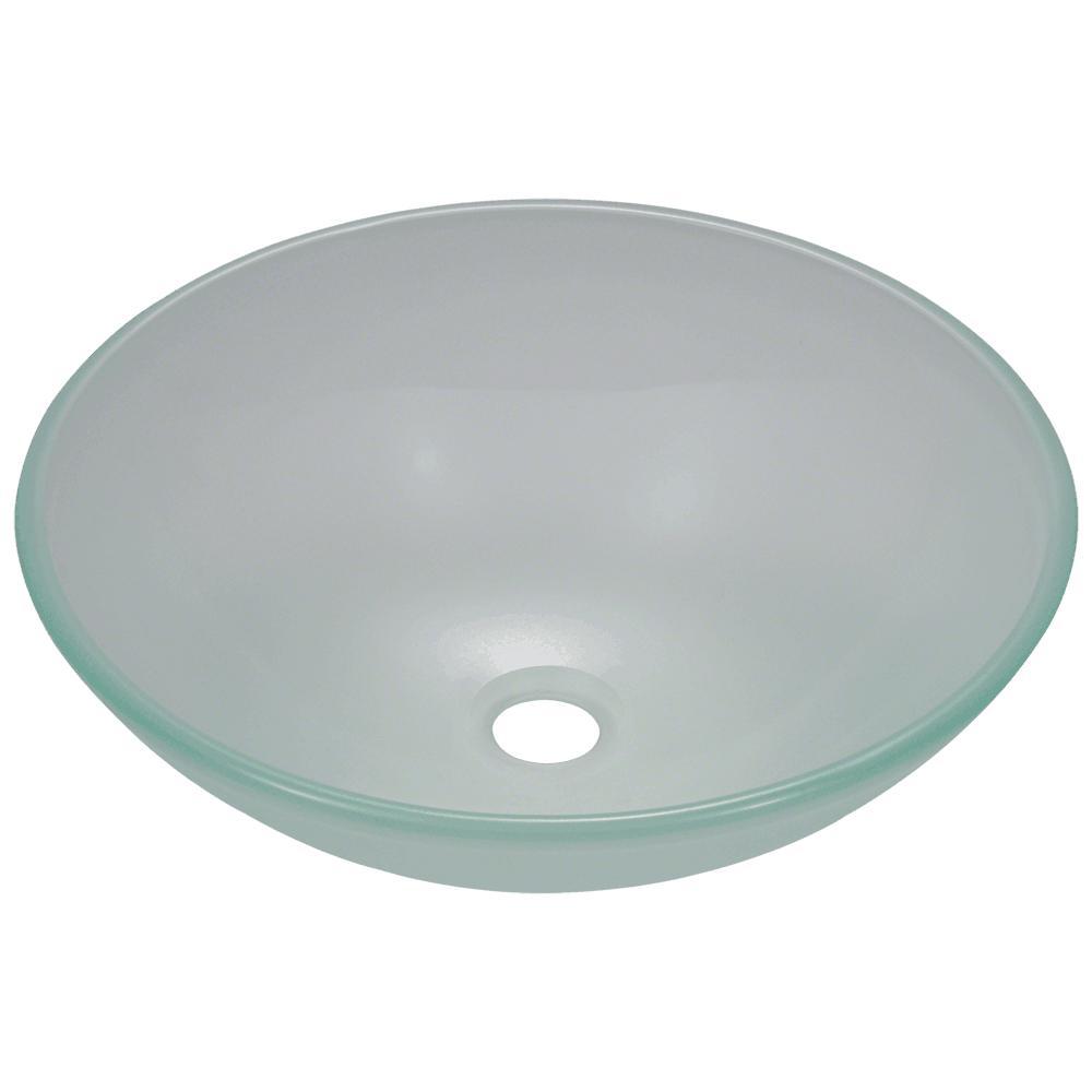 Mr Direct Glass Vessel Sink In Frost