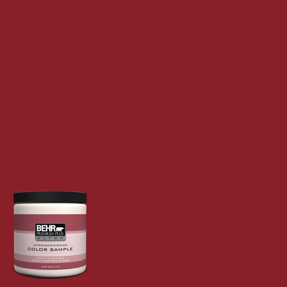 Behr Premium Plus Ultra 8 Oz Ecc 32 3 Cherry Tree Matte Interior Ecc 32 3 Cherry Tree Matte Interior Exterior Paint And Primer In One Sample
