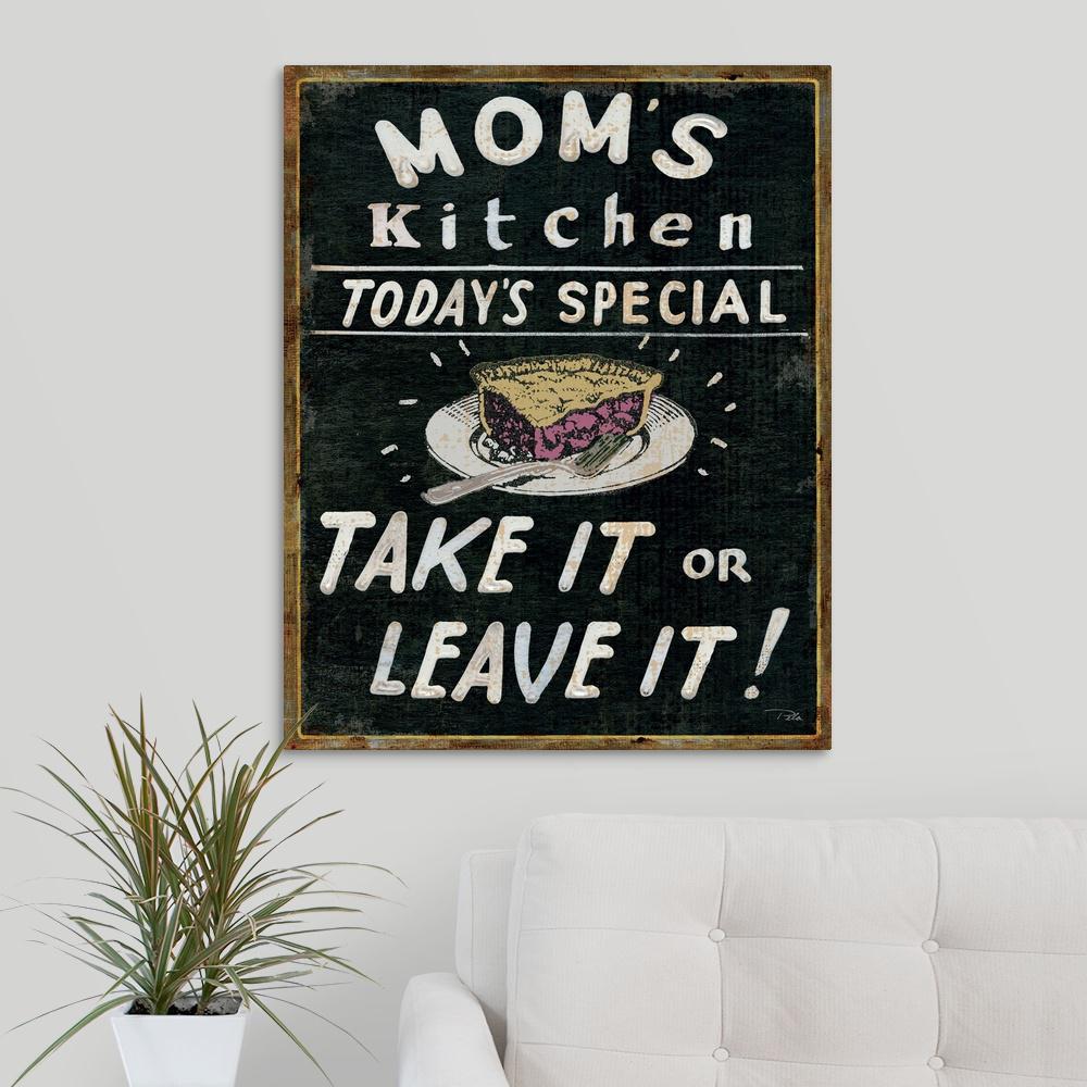 Mom S Kitchen By Wild Apple Studios Canvas Wall Art