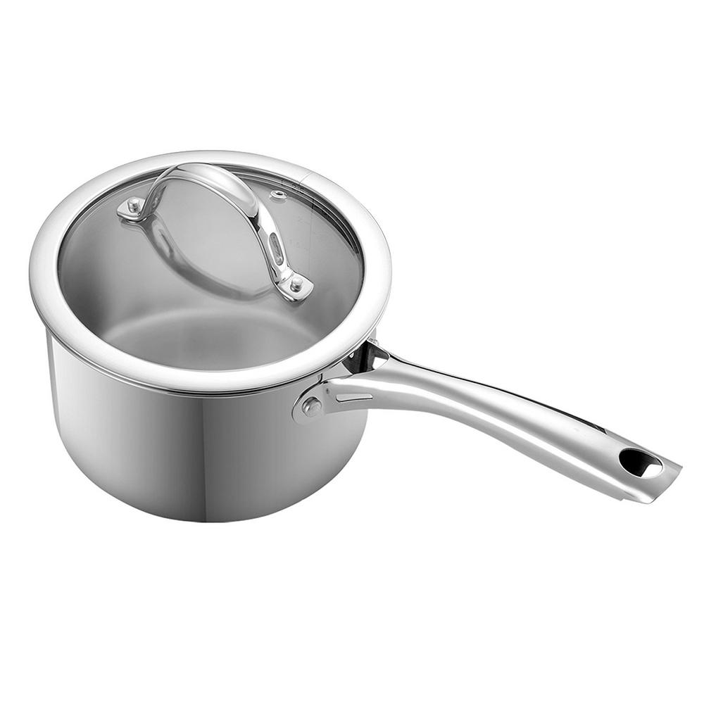 Classic 3 qt. Stainless Steel Sauce Pan with Glass Lid