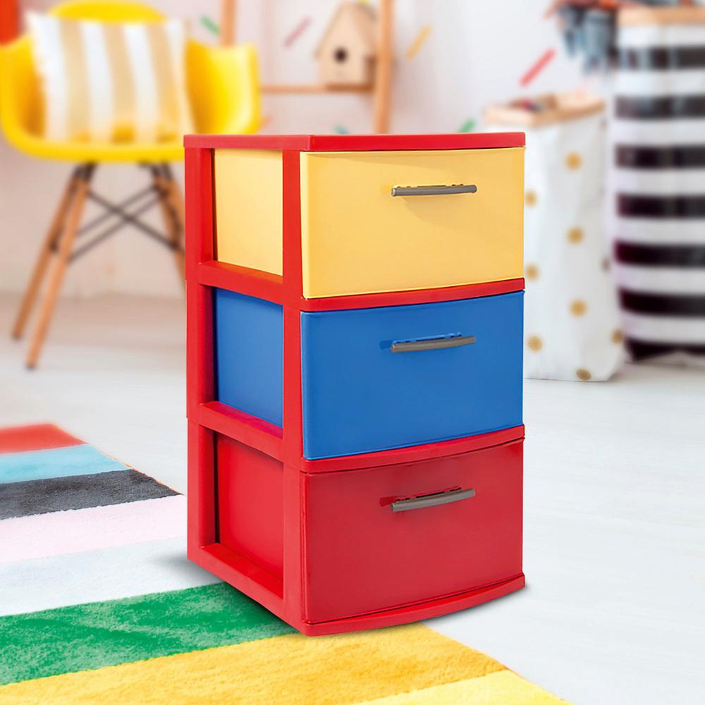 Mq 3 Drawer 23 9 In H X 15 In D X 13 In W Resin Storage Cabinet