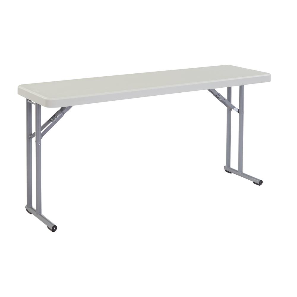 National Public Seating 18 In X 60 Grey Seminar Plastic Folding National Public Seating 18 In X 60 Grey Seminar Plastic Folding Table