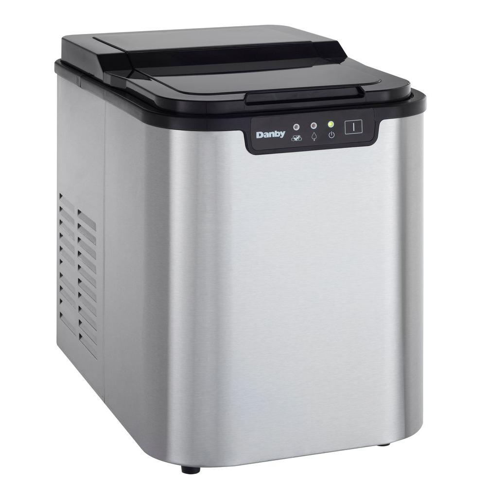 Danby 25 lb. Freestanding Ice Maker in Stainless SteelDIM2500SSDB