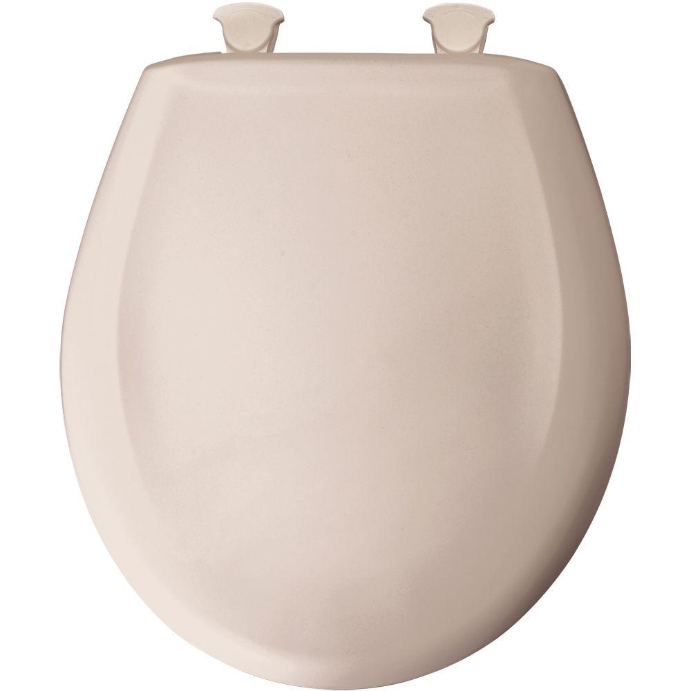 Shell Design White Plastic Toilet Seat