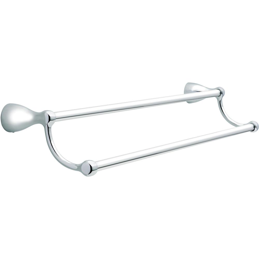Delta Foundations 24 in. Double Towel Bar in Polished Chrome