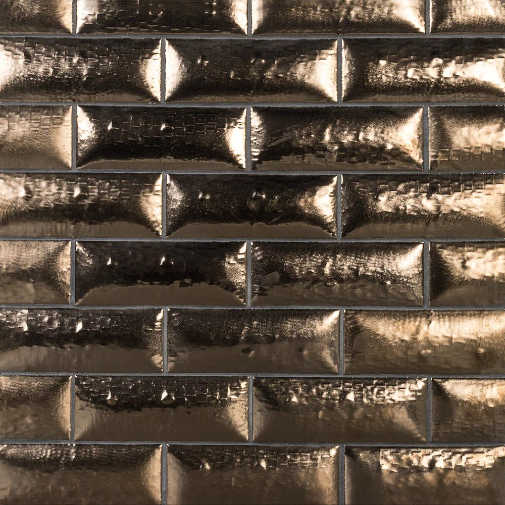 Ivy Hill Tile Dallas Pillowed Leather Copper 3 In X 8 In 12mm