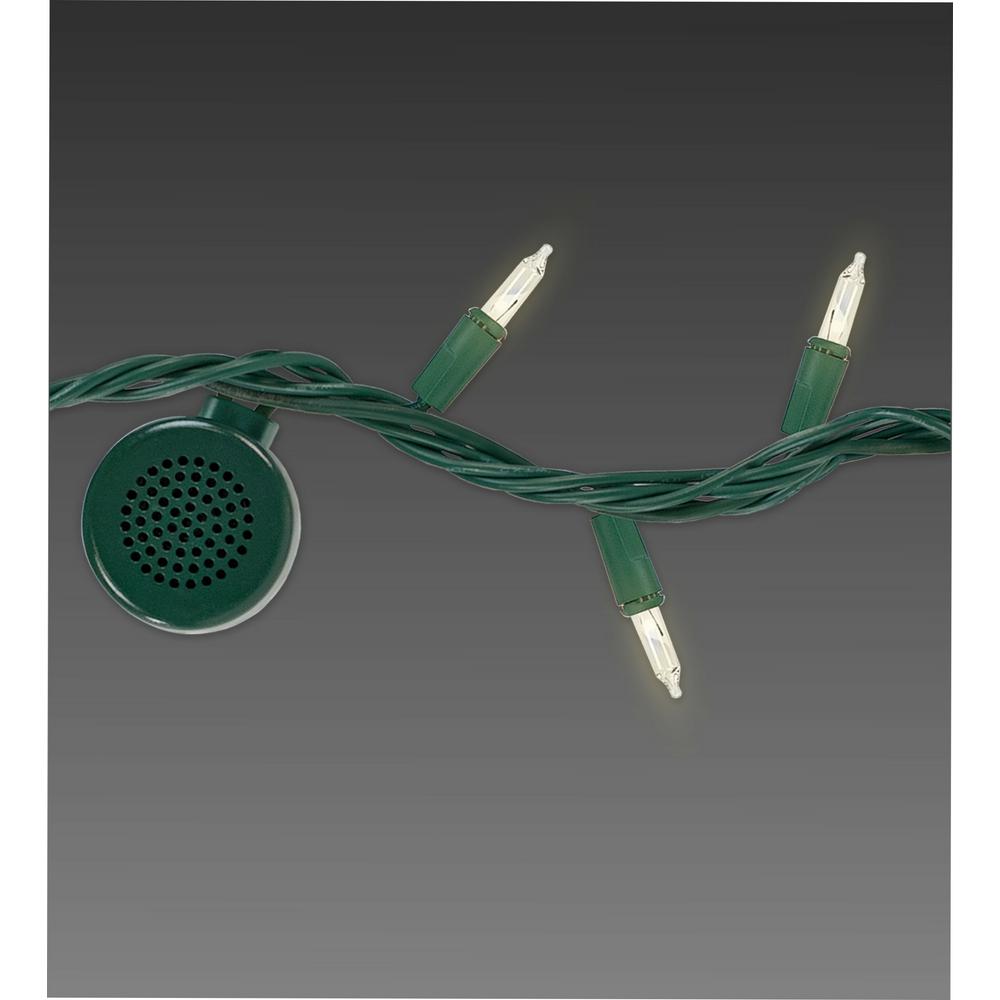 Bright Tunes 80 Light White Incandescent Strand With 4 Bluetooth Speakers