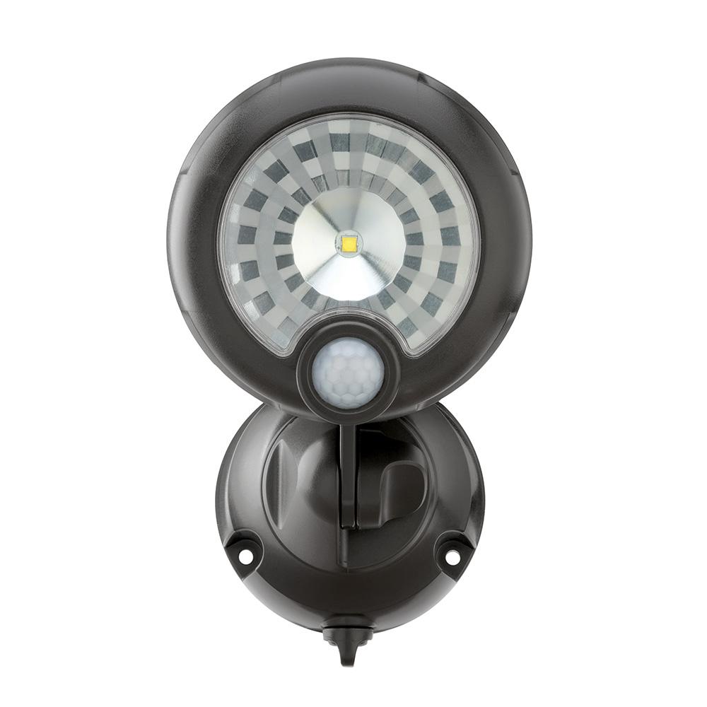 Wireless 120-Degree Bronze Motion Activated Outdoor Integrated LED Security Spot Light