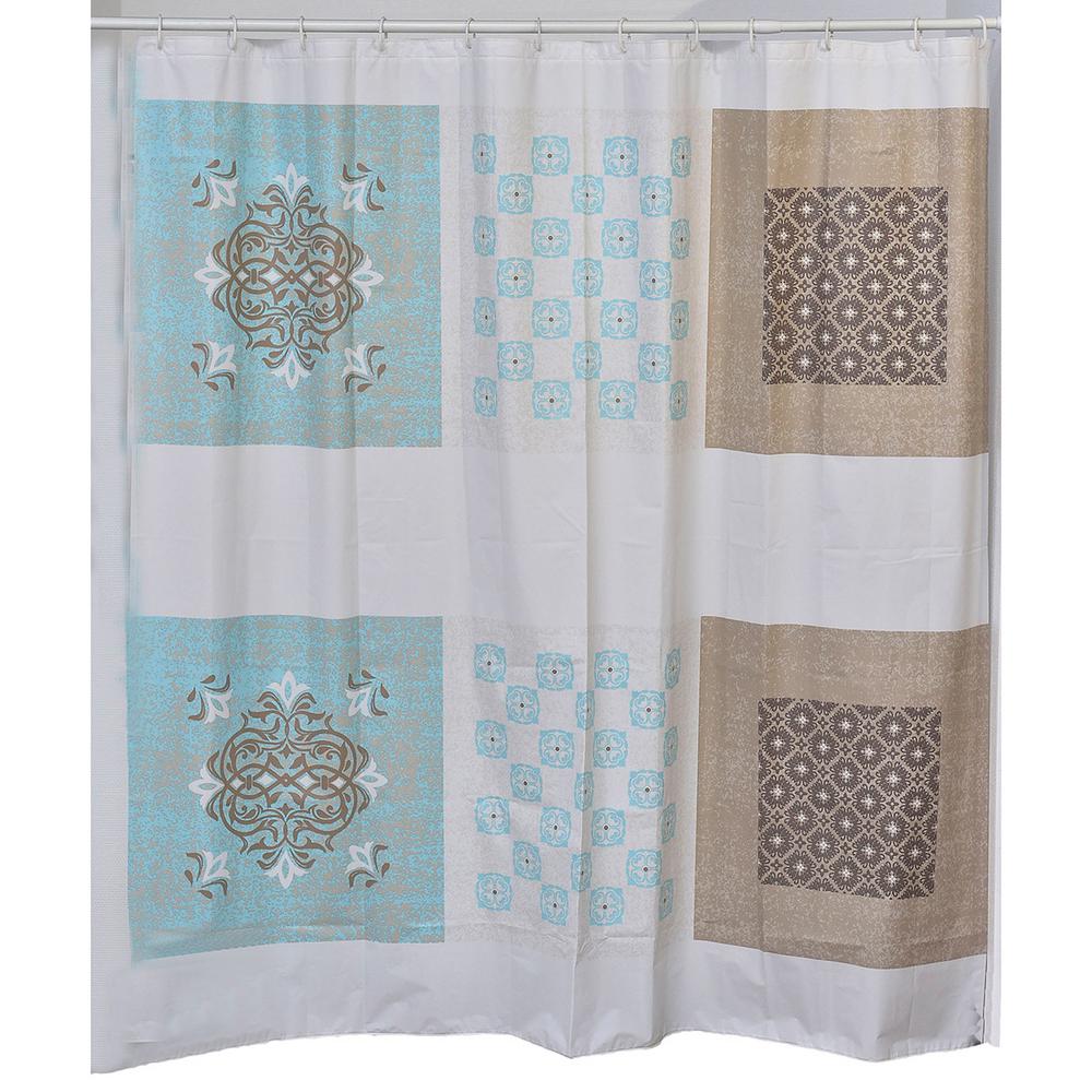 71 In X Faience Collection Printed Peva Liner Shower Printed Peva Liner Shower