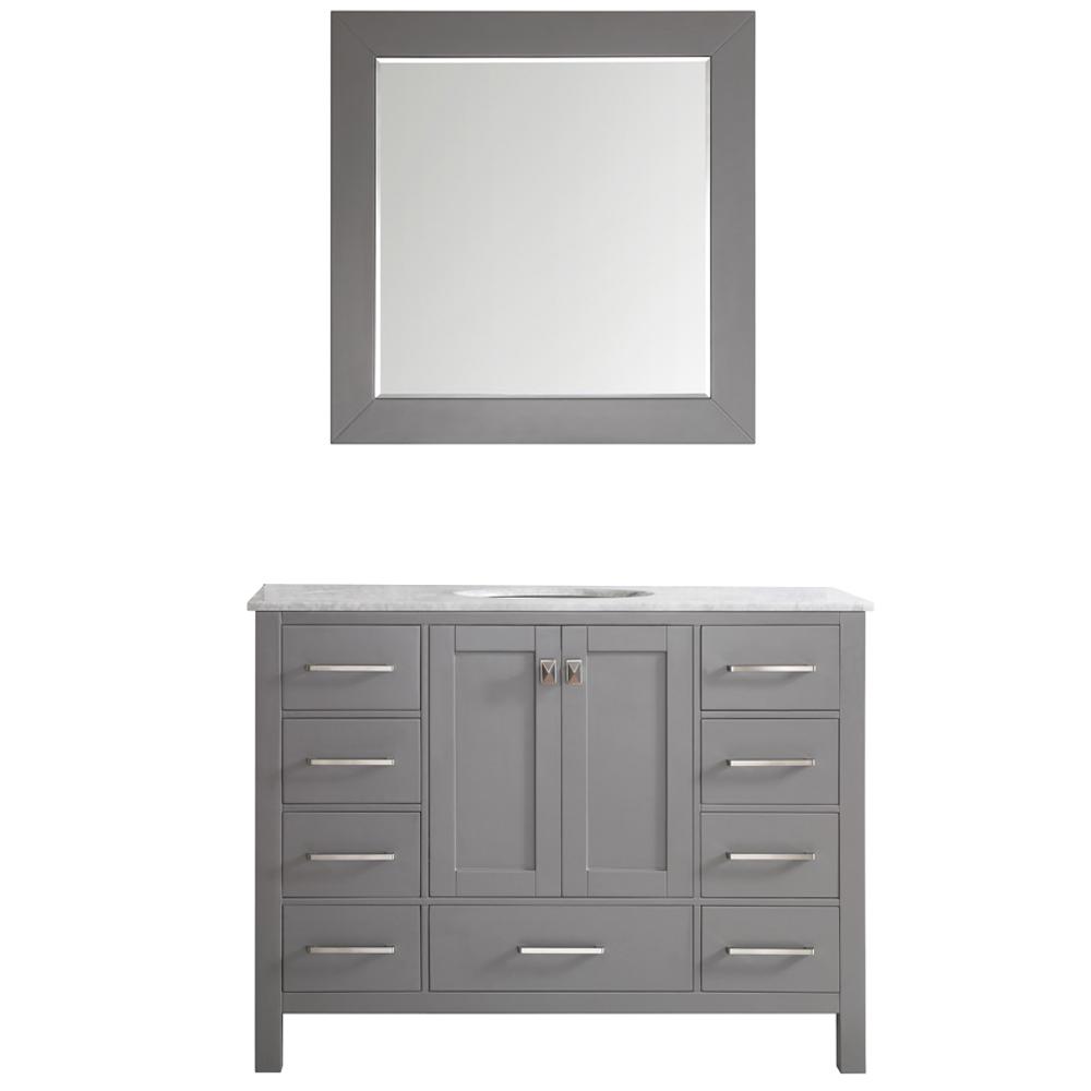 Roswell Gela 48 In W X 22 D 35 H Vanity Grey